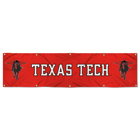 College Flags & Banners Co. Texas Tech Red Raiders Large 2x8 Foot Banner