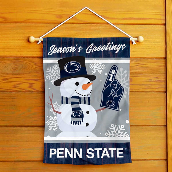 Penn State Nittany Lions Holiday Winter Snow Garden Banner Flag