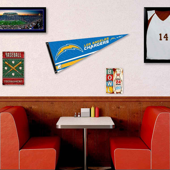 Los Angeles Chargers Pennant Banner and Wall Tack Pads