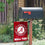 College Flags & Banners Co. Alabama Crimson Tide Circle Logo Garden Flag and Mailbox Post Pole Mount Holder Set