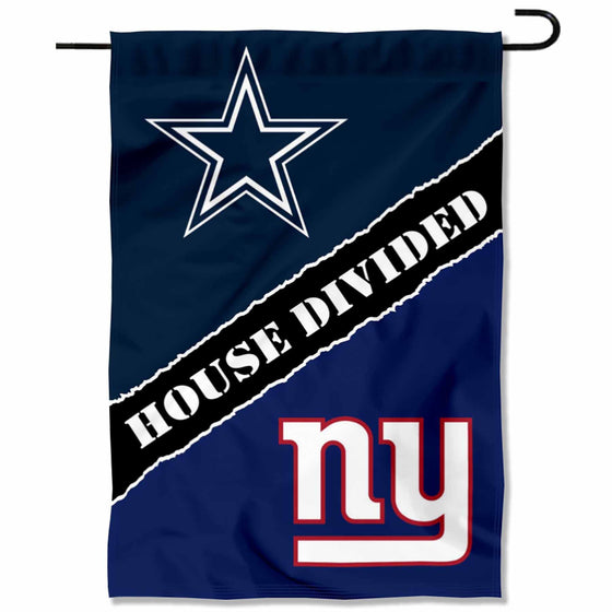 WinCraft House Divided Cowboys and Giants Double Sided Garden Flag