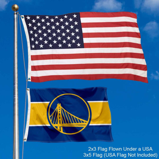 WinCraft Golden State Warriors Small 2x3 Foot Banner Flag