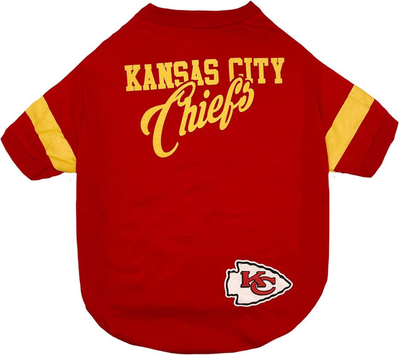 Kansas City Chiefs Stripe Tee Pets First