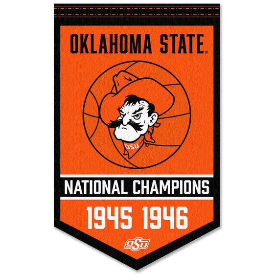 Oklahoma State Cowboys Basketball National Champions Banner