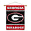 College Flags & Banners Co. University of Georgia Bulldogs 2-Sided Home Flag and Wood Banner Pole Set