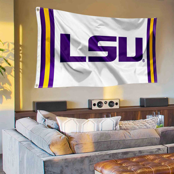 College Flags & Banners Co. Louisiana State LSU Tigers Jersey Stripes Banner and Tapestry Wall Tack Pads