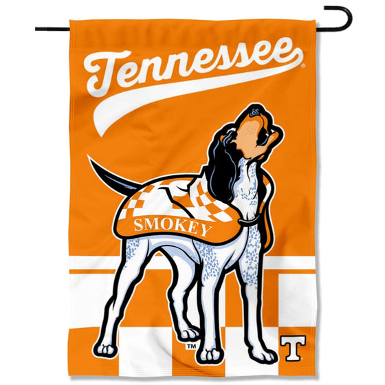 College Flags & Banners Co. Tennessee Volunteers Mascot Vols Smokey Double Sided Garden Yard Flag