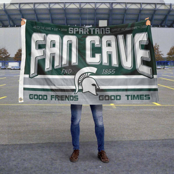 Michigan State Spartans Fan Man Cave Banner Flag