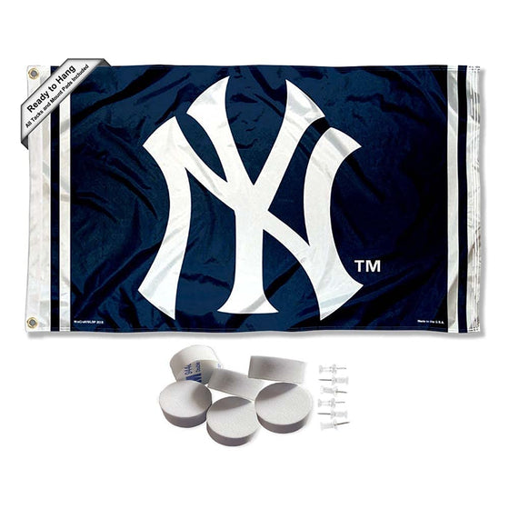 New York Yankees NY Logo Banner and Tapestry Wall Tack Pads