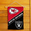 WinCraft House Divided Chiefs and Raiders Double Sided Garden Flag