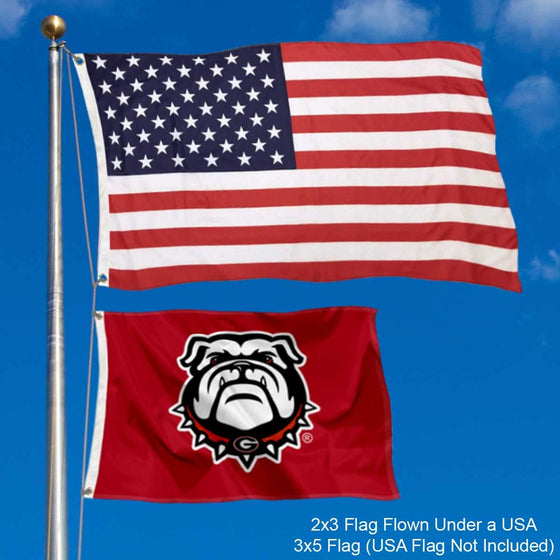 College Flags & Banners Co. Georgia Bulldogs Small 2x3 Foot Flag