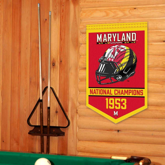 Maryland Terrapins Football National Champions Banner