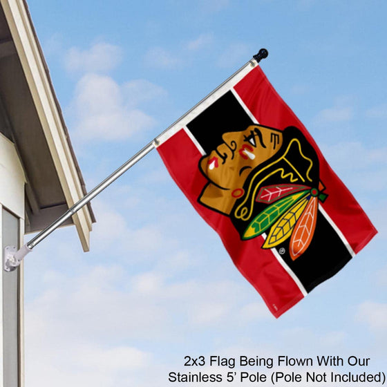 WinCraft Chicago Blackhawks Small 2x3 Foot Banner Flag