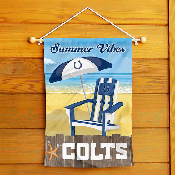 WinCraft Indianapolis Colts Summer Decorative Seasonal Garden Flag Double Sided Banner