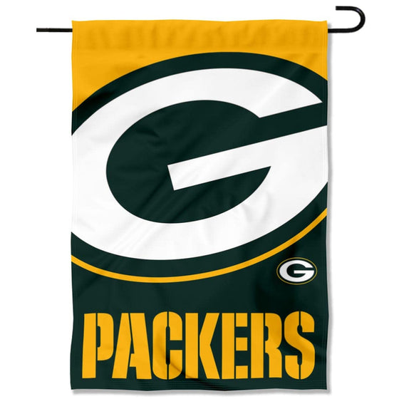 WinCraft Green Bay Packers Large Logo Double Sided Garden Banner Flag