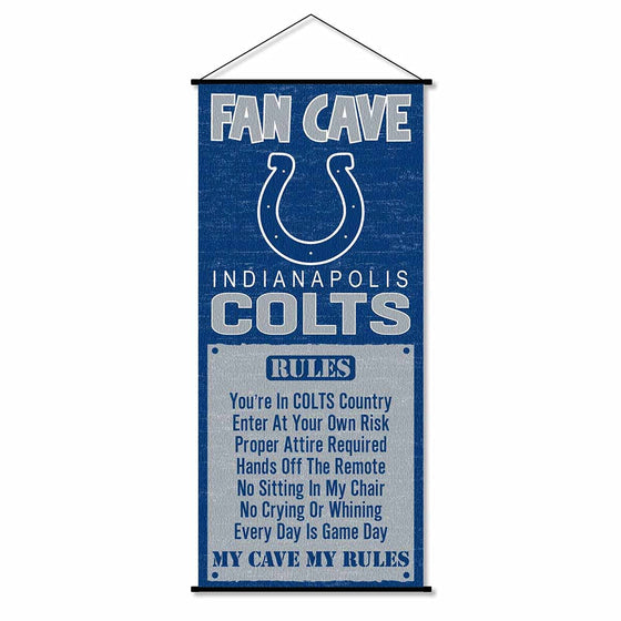 WinCraft Indianapolis Colts Man Cave Fan Banner Wall Door Scroll