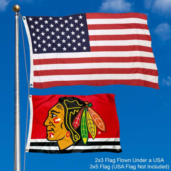 WinCraft Chicago Blackhawks 2x3 Feet Flag