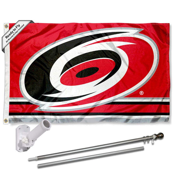 WinCraft Carolina Hurricanes Flag Pole and Bracket Set