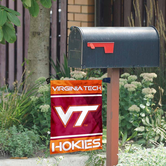 College Flags & Banners Co. Virginia Tech Hokies Garden Flag and Mailbox Post Pole Mount Holder Set