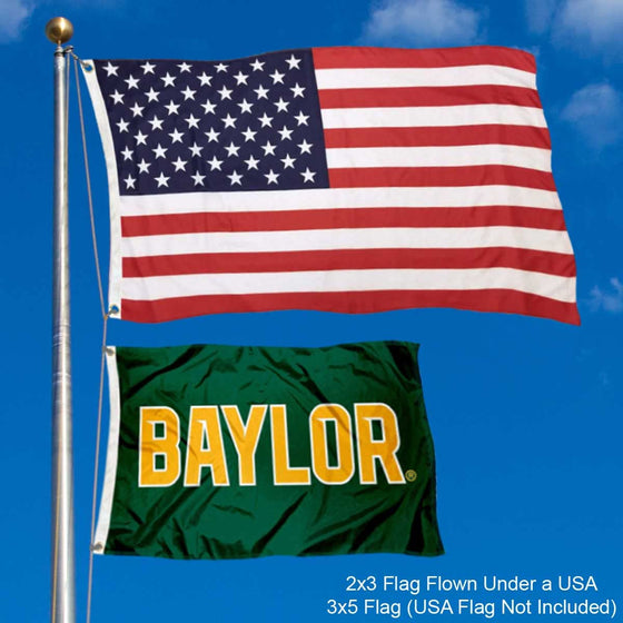 College Flags & Banners Co. Baylor Bears Wordmark Small 2x3 Foot Flag