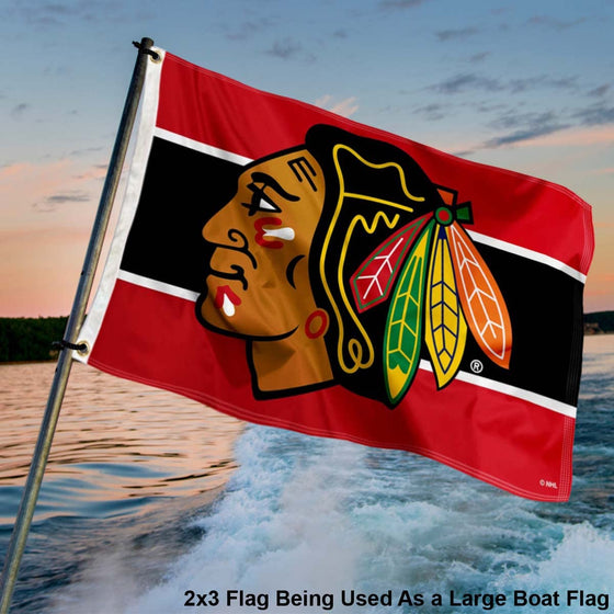 WinCraft Chicago Blackhawks Small 2x3 Foot Banner Flag