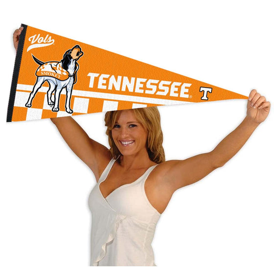 Tennessee Volunteers Mascot Smokey Pennant Banner Flag