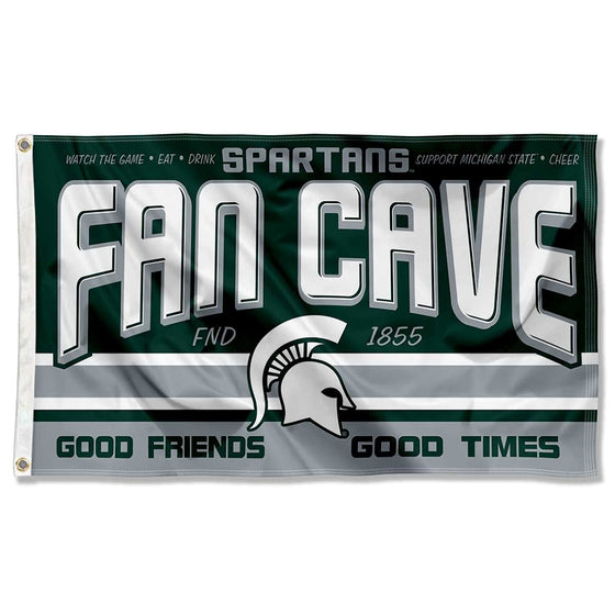 Michigan State Spartans Fan Man Cave Banner Flag