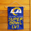 WinCraft Los Angeles Rams NFC Champions Super Bowl LVI Double Sided Garden Banner Flag