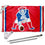 WinCraft New England Patriots Pat Patriot Flag Pole and Bracket Kit