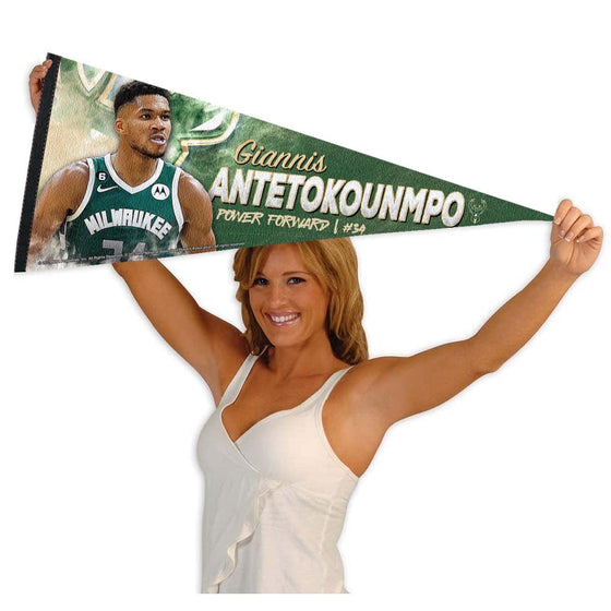 WinCraft Milwaukee Bucks Giannis Pennant Flag