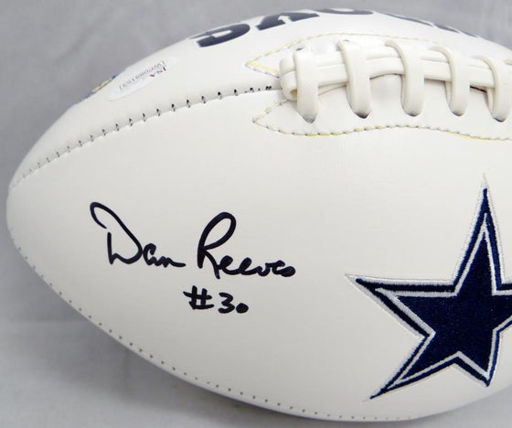 Dan Reeves Autographed Dallas Cowboys Logo Football W/SB Champs- JSA W Auth