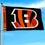 Cincinnati Bengals Printed Header 3x5 Foot Banner Flag