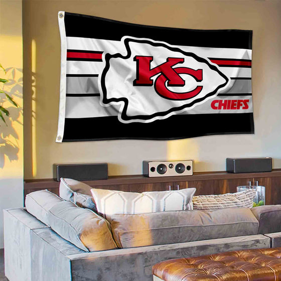 WinCraft Kansas City Chiefs Retro Stripes Large 3x5 Flag