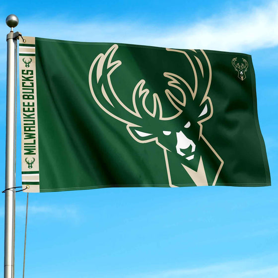 WinCraft Milwaukee Bucks Printed Header 3x5 Premium Banner Flag