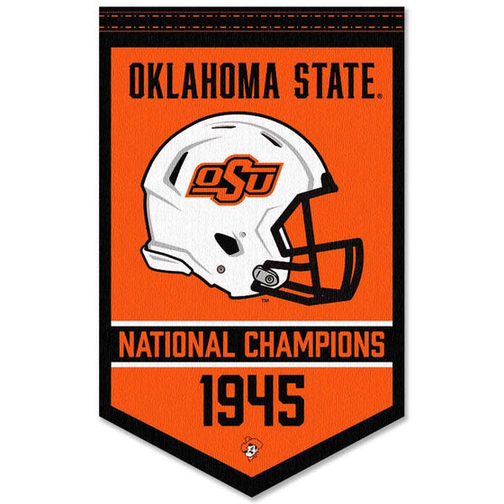 Oklahoma State Cowboys Football National Champions Banner