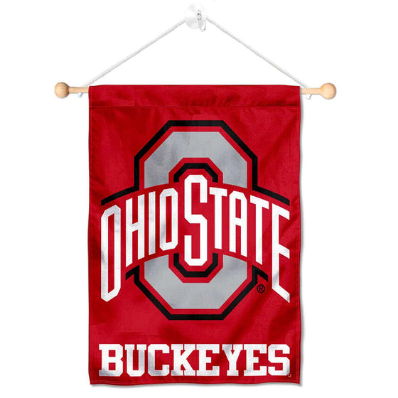 College Flags & Banners Co. Ohio State Buckeyes Banner for Windows Doors and Walls