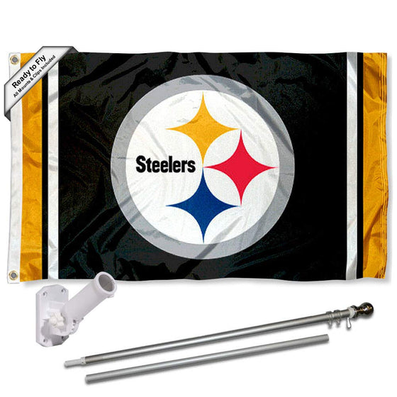 WinCraft Pittsburgh Steelers Flag Pole and Bracket Kit