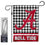 Alabama Crimson Tide Houndstooth Pattern Garden Banner Flag with Stand Pole Holder