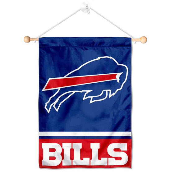 Buffalo Bills Banner Window Wall Hanging Flag with Suction Cup