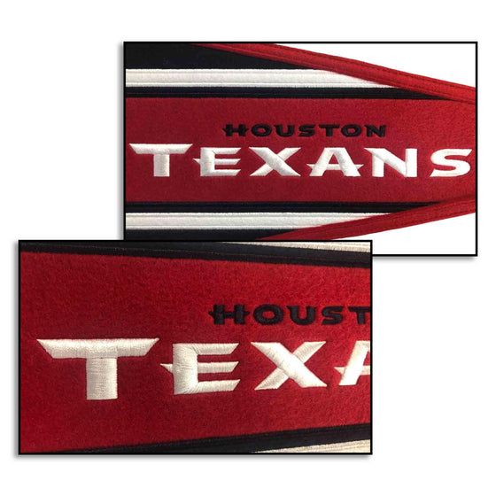 WinCraft Houston Texans Embroidered and Sewn Pennant