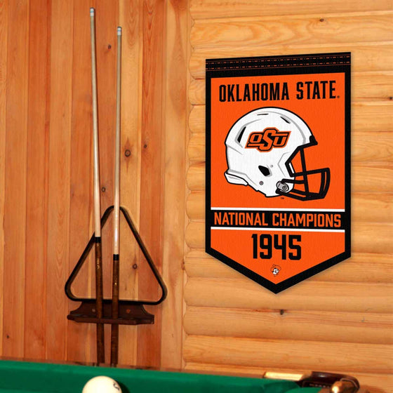 Oklahoma State Cowboys Football National Champions Banner