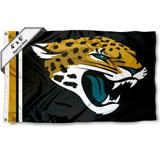 WinCraft Jacksonville Jaguars 4 ft x 6 ft Foot Flag