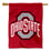 Ohio State Buckeyes Red Athletic Logo Double Sided House Banner Flag