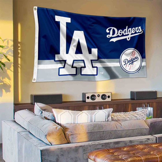 WinCraft Los Angeles Dodgers Logo Insignia 3x5 Foot Grommet Banner Flag