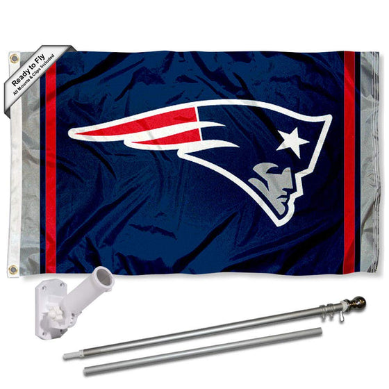 WinCraft New England Patriots Flag Pole and Bracket Kit