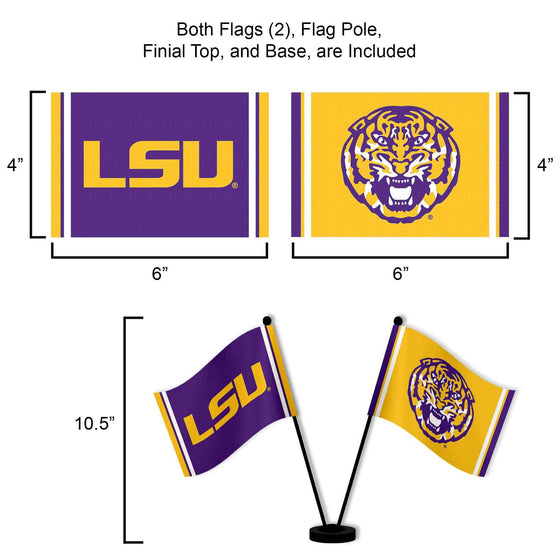 WinCraft Louisiana State LSU Tigers Desk and Table Top Flags