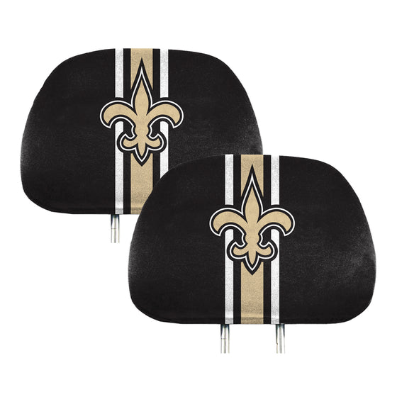 New Orleans Saints Printed Head Rest Cover Set - 2 Pieces