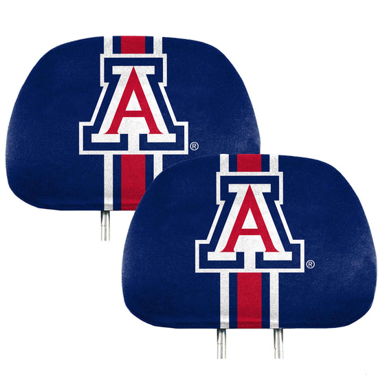 Arizona Wildcats Printed Head Rest Cover Set - 2 Pieces