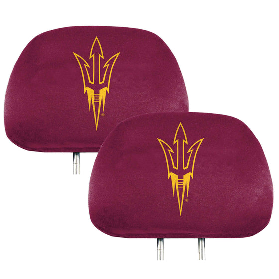 Arizona State Sun Devils Printed Head Rest Cover Set - 2 Pieces