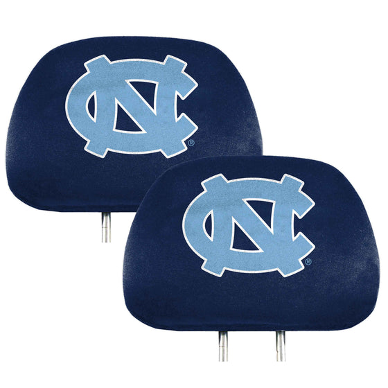 North Carolina Tar Heels Printed Head Rest Cover Set - 2 Pieces